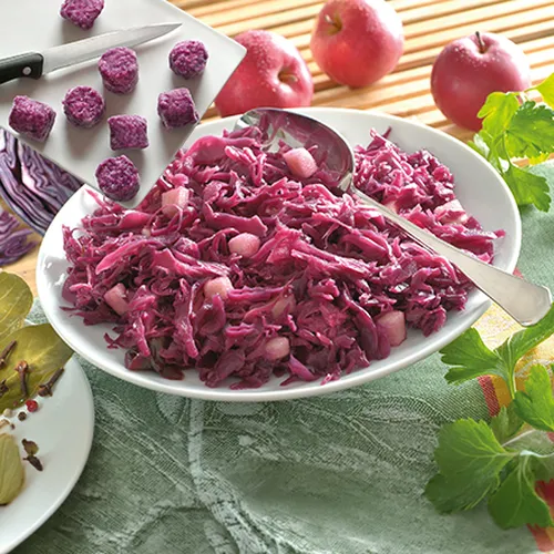 Abbildung Apfel-Rotkohl